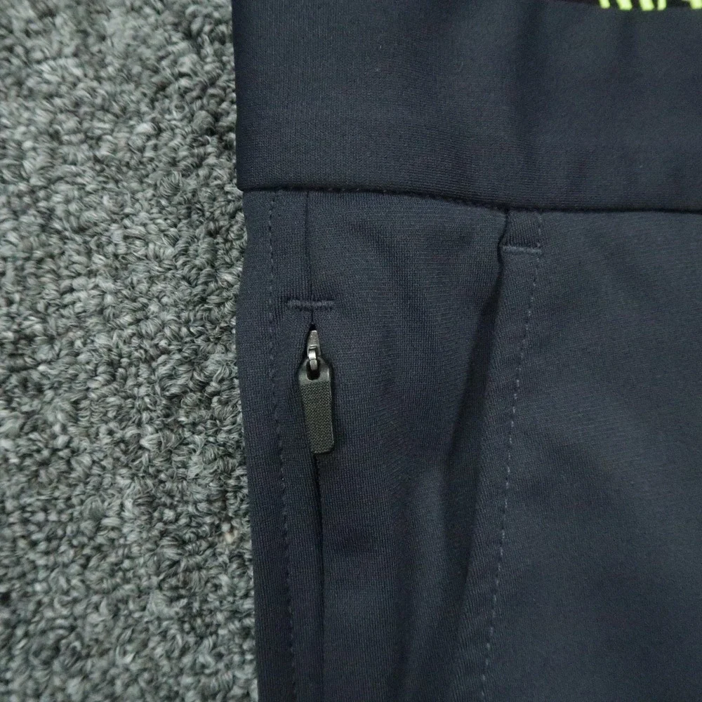 Psycho Bunny Pants Mens 30x32 Blue Chino Trouser Golf Stretch Zip Pocket Slim